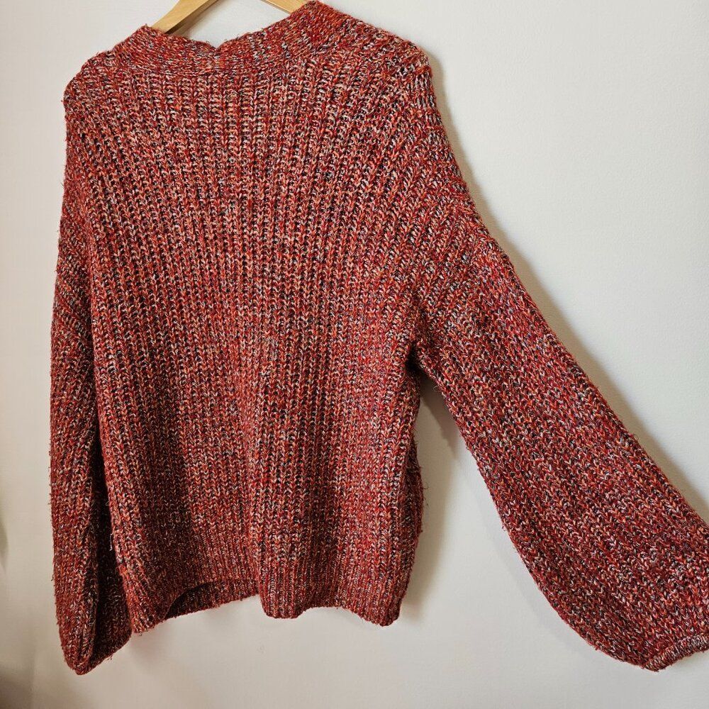 EUC UNIVERSAL THREAD MULTICOLORED V NECK BUTTONED… - image 5